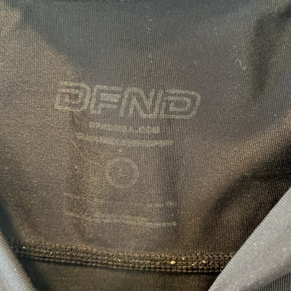 🥑 DFND 3/4 zip men's short sleeve compression shirt black large - Picture 3 of 10